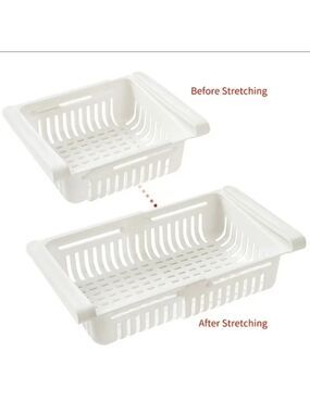 Set of 2 plastic‎ expandable trays.